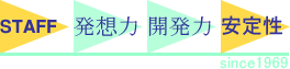 Staff 発想力 開発力 安定性